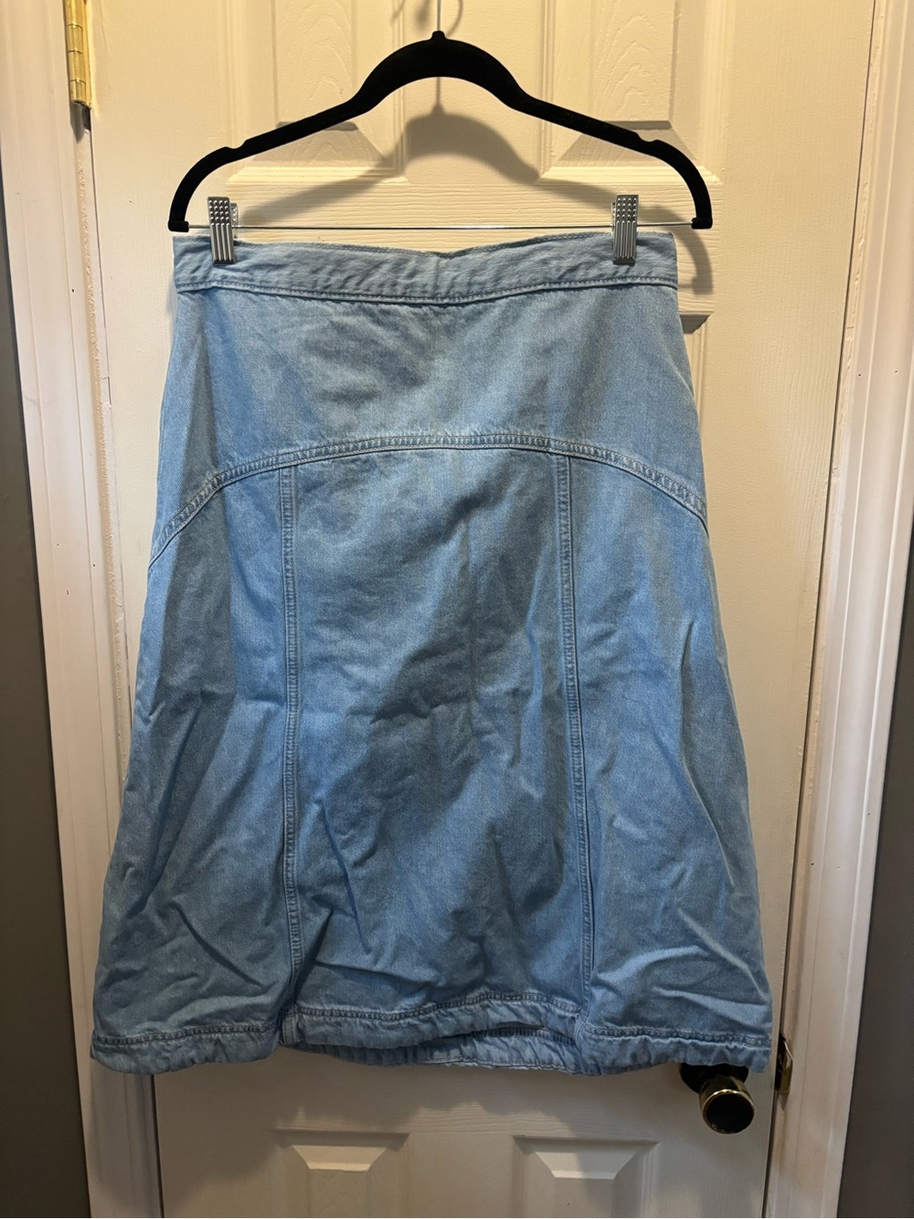Old Navy Light Blue High-Rise Denim Skirt